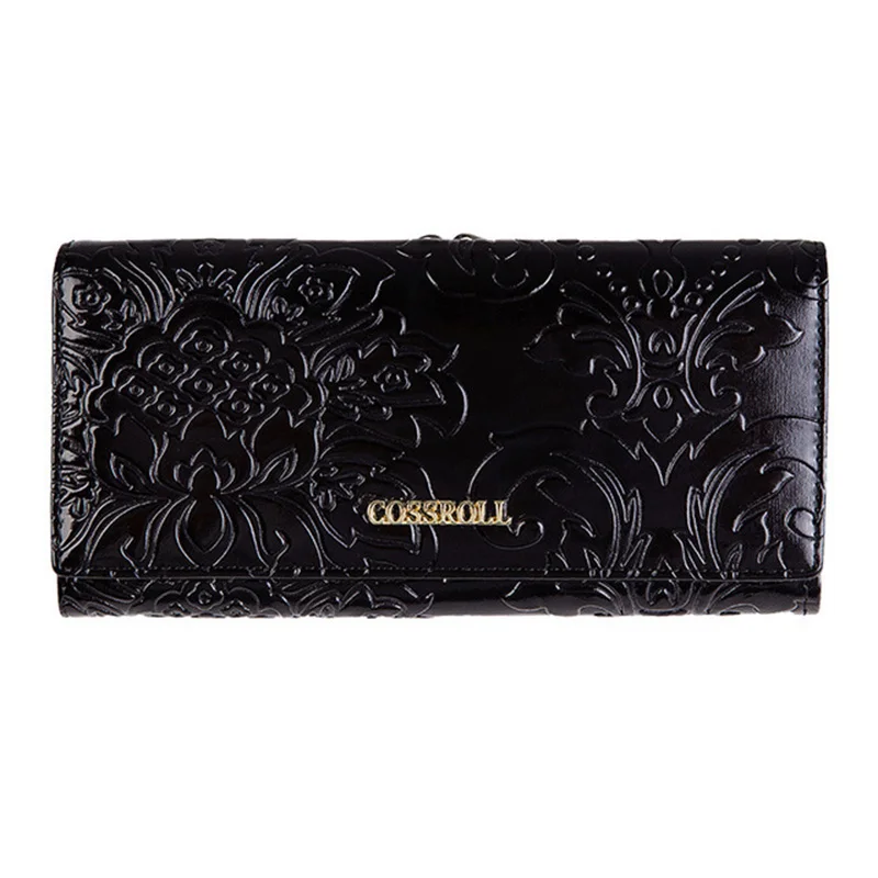 Женский кошелек из натуральной кожи многофункциональный клатч для женщин