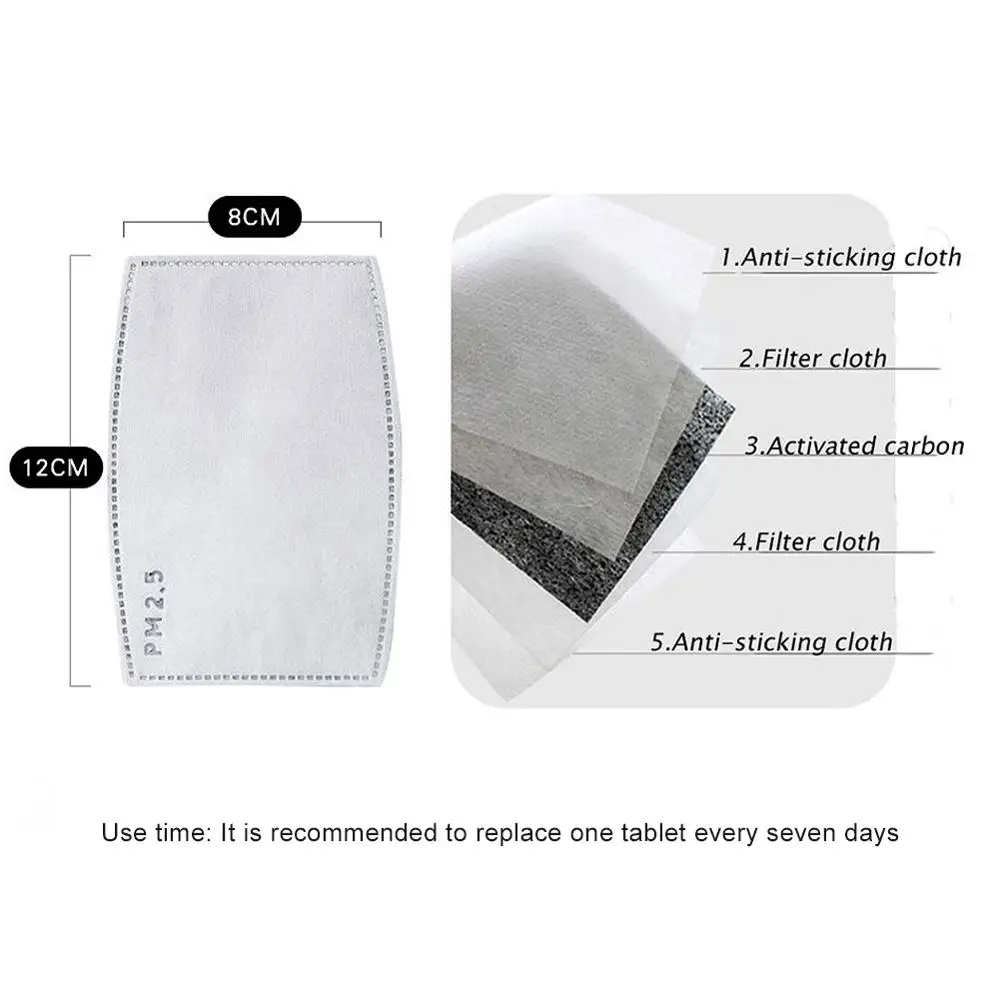 Пылезащитная респираторная маска PM2.5 для защиты от загрязнения моющиеся
