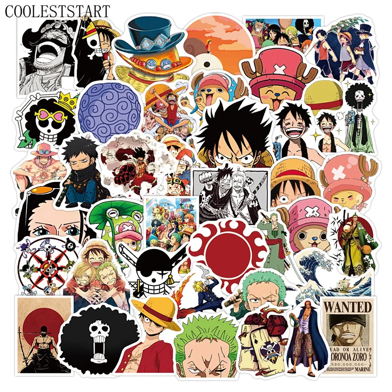 10/50 шт./компл. японские аниме цельные наклейки для мотоцикла скейтборда