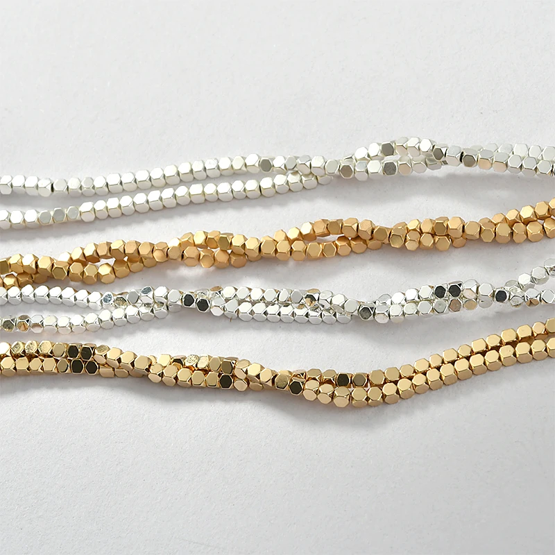 Квадратный маленький уголок 2*2 мм ручной работы из бисера браслет ожерелье