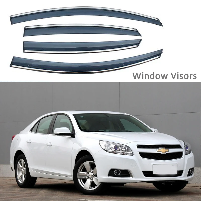 

Для Chevrolet Malibu 2012-2018 автомобильный Стайлинг навесы окна Козырьки с защитой от дождя Защитная крышка внешней отделки 4 шт./компл.