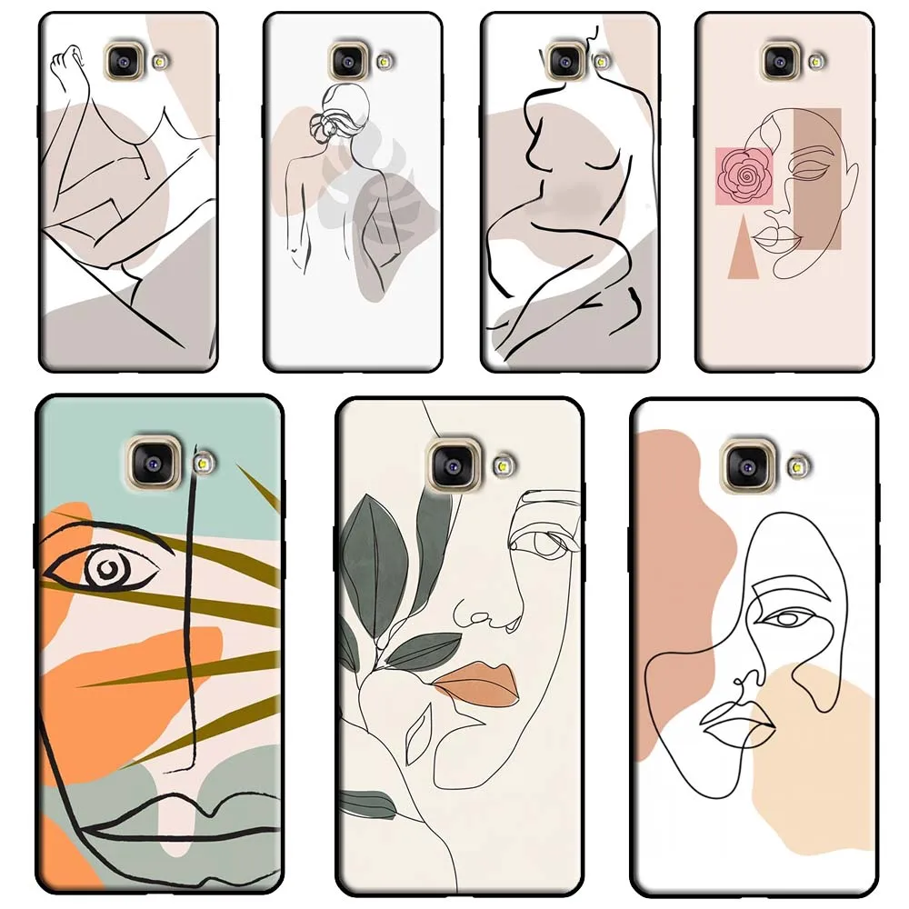 Drawings Abstract Faces Sexy Women For Samsung J3 J5 J7 J1 2016 2017 J4 J6 A3 A5 A7 A9 A6 A8 Plus J8 J2 Core 2018 Phone Case | Мобильные