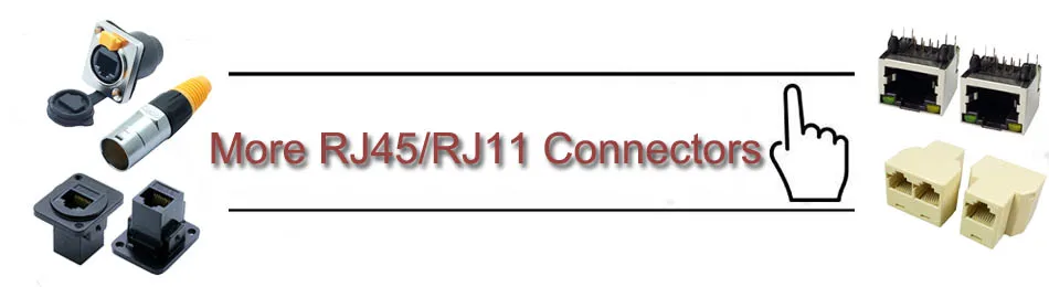 10 шт./лот 8P8C RJ45 женский PCB Панель Крепление разъем w/светодиодный светильник 6 пластинчатых пружин один порт RJ45 терминал для сети Ethernet