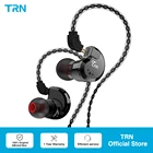 TRN V80 2DD + 2BA hbrido en la oreja Ушная рама HIFI DJ монитор correr deporte Auriculares auriculares con 2 сосны разборные