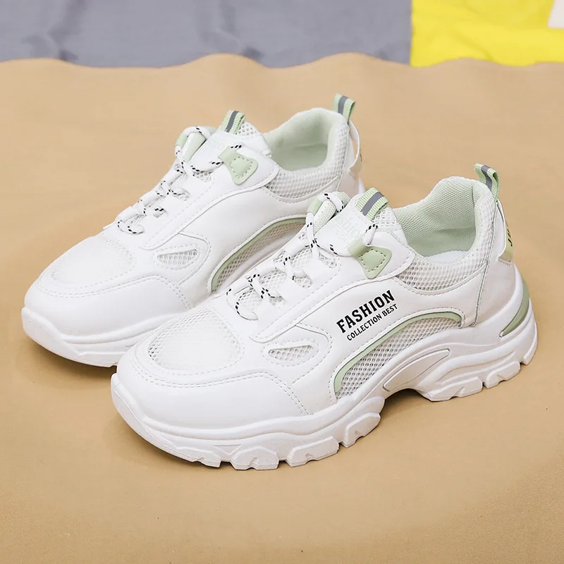 

Summer New Style Mesh Breathable Sports Old Shoes Women Fashion Thick-soled Women's Shoes Running Casual Shoes