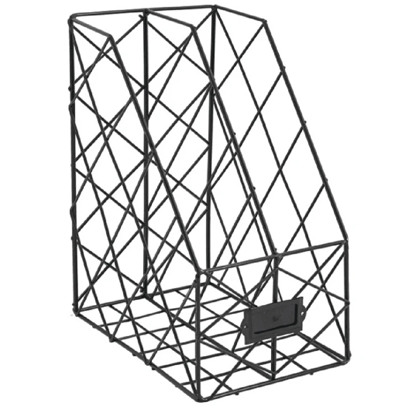 Скандинавская кованая настольная полка для файлов настольный книжный стеллаж