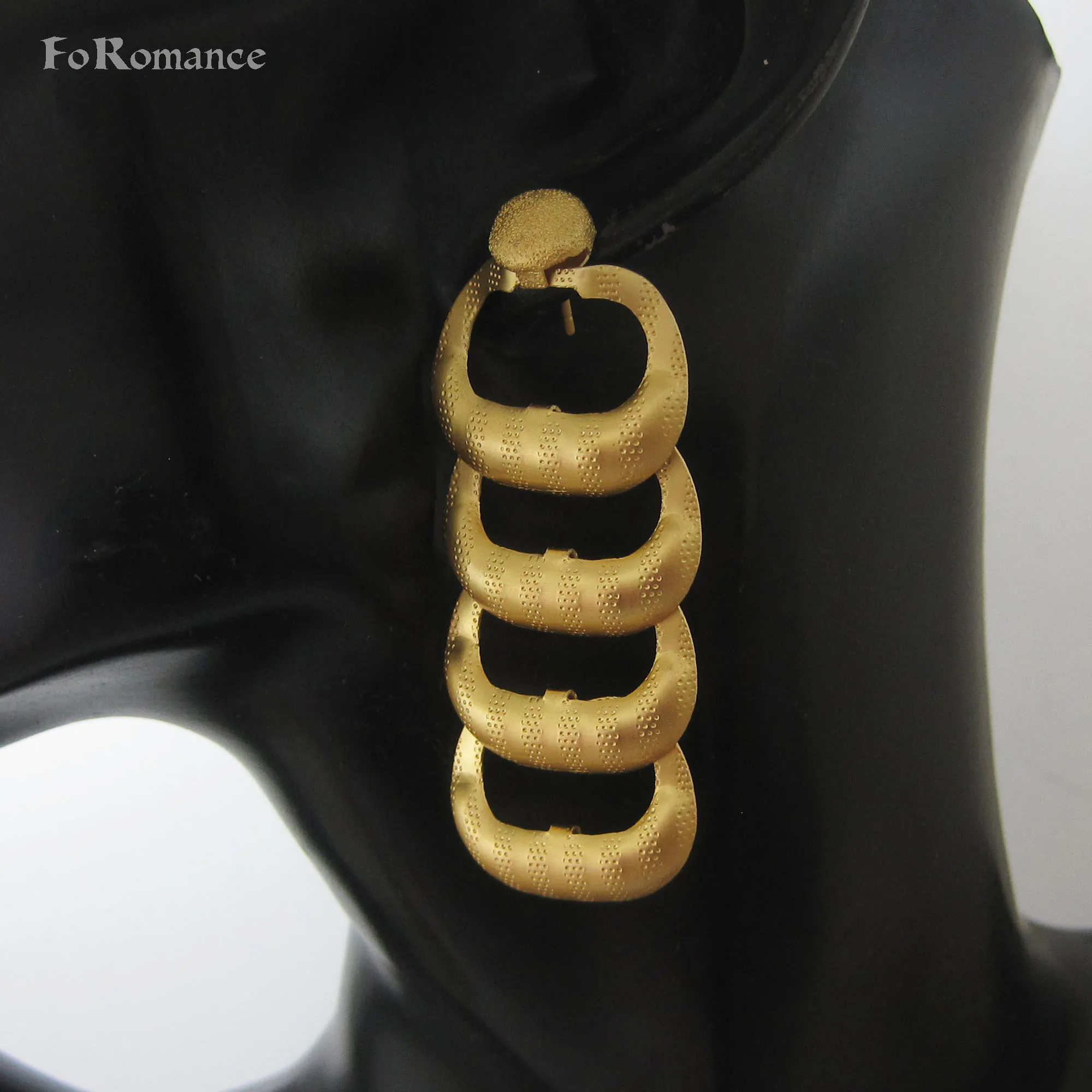 Серьги Foromance GP Длинные латунные серьги 2 56 &quotнеправильной формы|Серьги-подвески| |