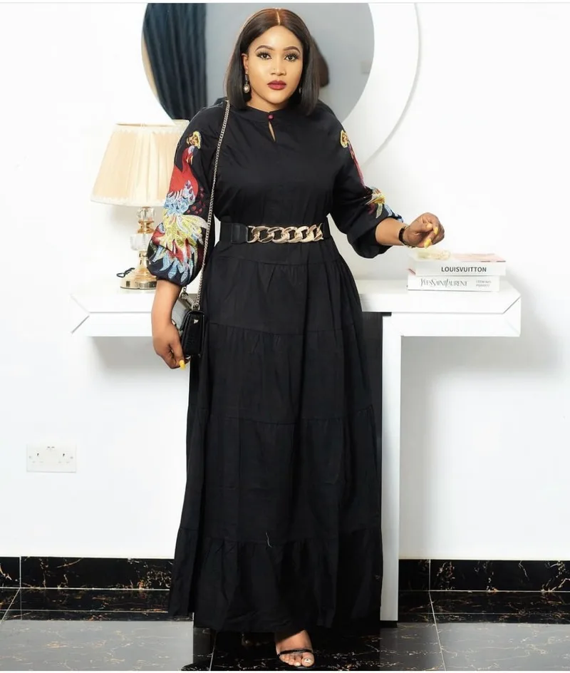 ИД Мубарак Кафтан Абая Дубай Турция мусульманское платье Исламская одежда макси