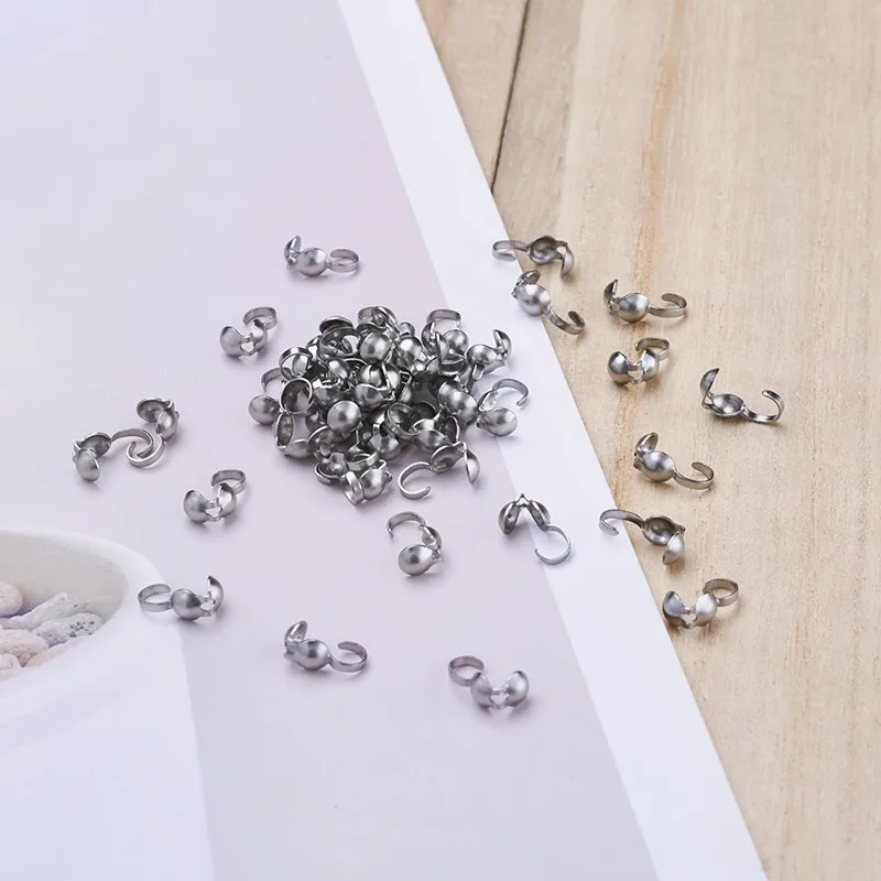 500 шт 304 нержавеющая сталь открытый раскладушка шариковые наконечники для