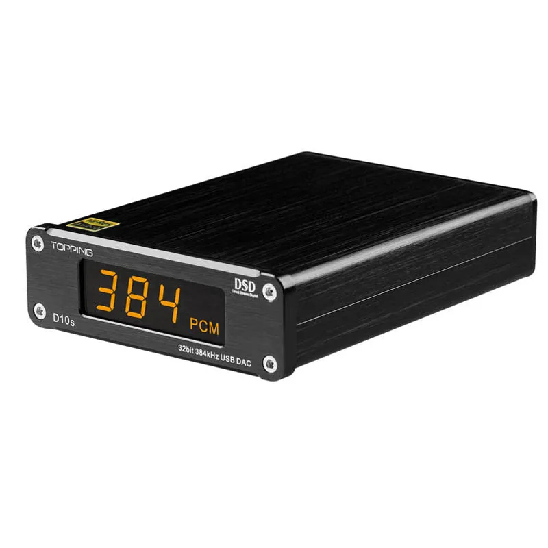 TOPPING D10s USB DAC XMOS XU208 ES9038Q2M PCM384KHz DSD256 Support COAX/OPT/RCA Output HIFI Decoder Plug and play|Цифро-аналоговые