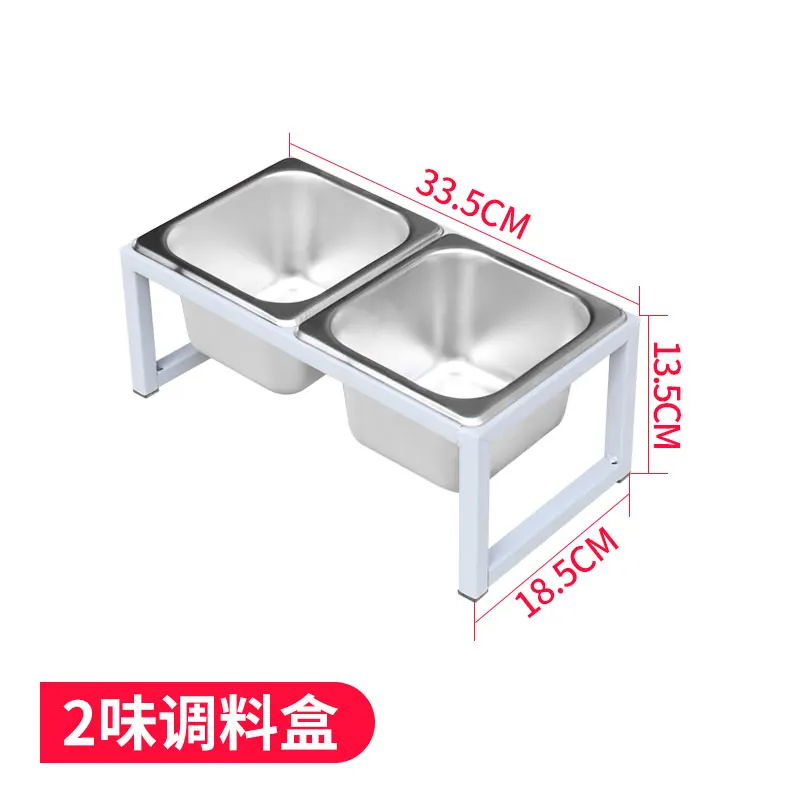 Сервировочные кастрюли из нержавеющей стали 1/6 стойка для приправ чайный магазин