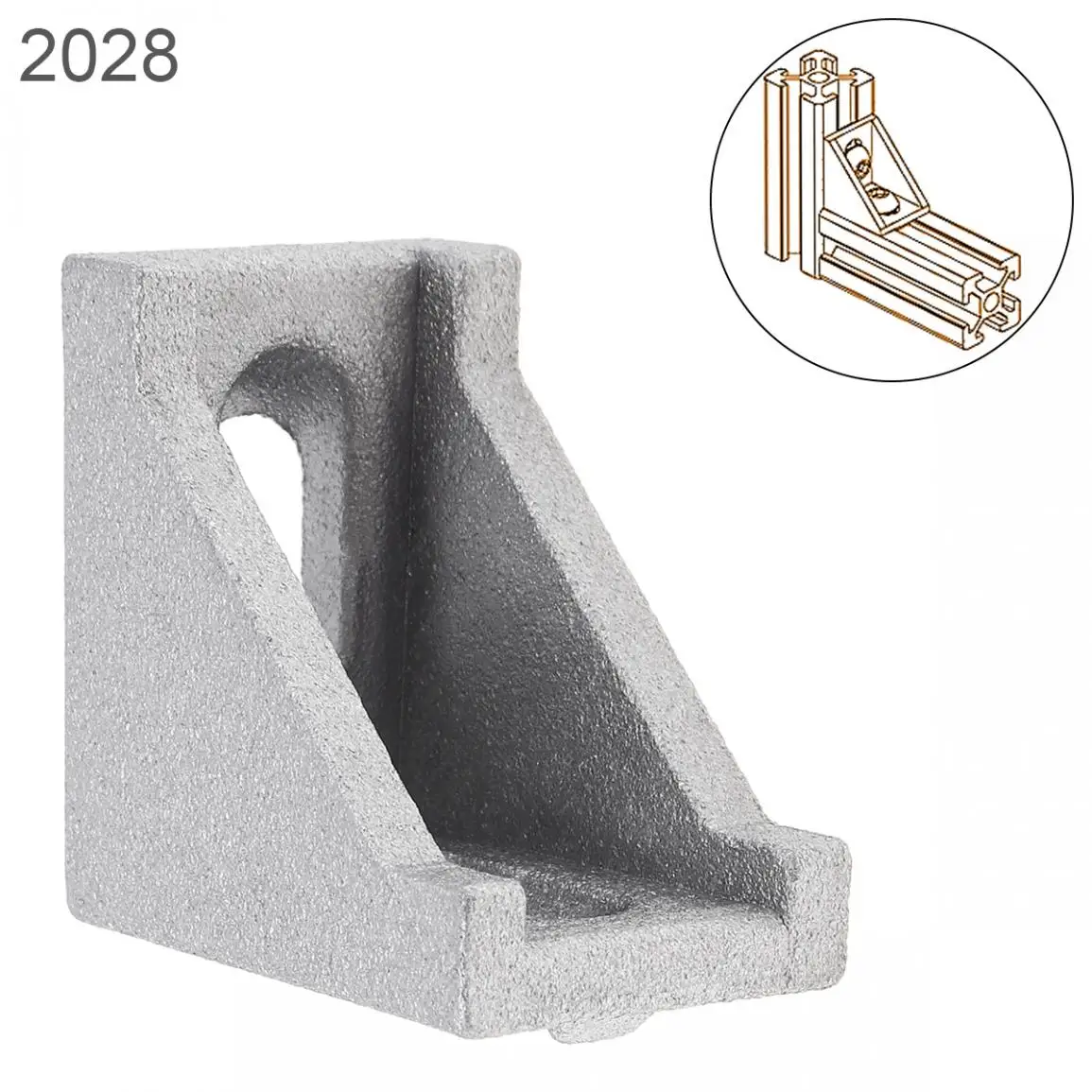2028 алюминиевый угол 20x28 L форма правый поддержки соединитель экструзии