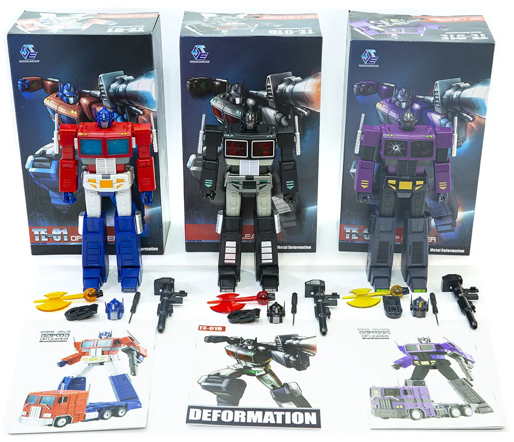 New Transformation Toys Transform Element TE-01 OP Red Black TE-01B Purple TE-01E Action Figure toy in stock |