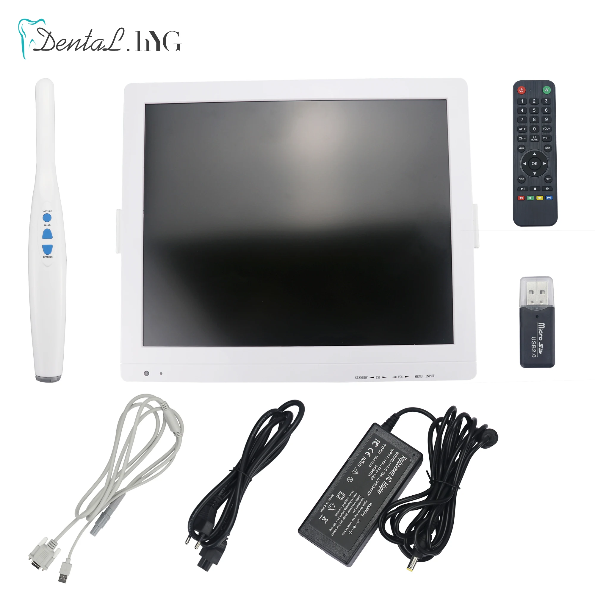 Эндоскоп с ЖК экраном 17 дюймов Wi Fi интраоральная камера 1/4 КМОП все в одном