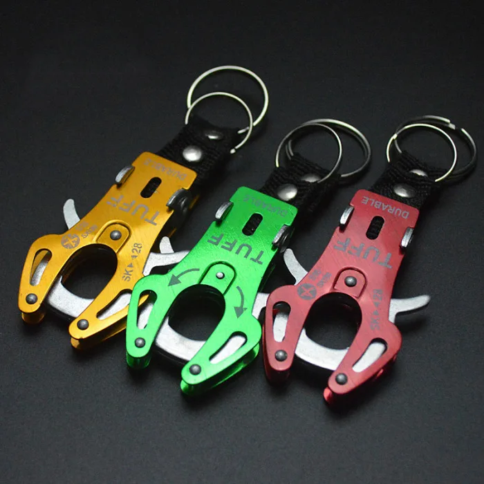 

5Pcs Durable Carabiner Hook Travel Aluminum Alloy Tiger Buckle Mountaineering Rigging Hook Camping Equipment Survival Gear