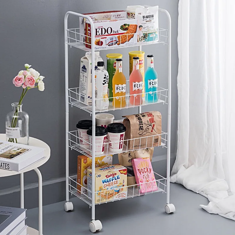 3 Tiers Movable Home Kitchen Organizer Rolling Tool Storage Racking Trolley Utility Carts | Дом и сад