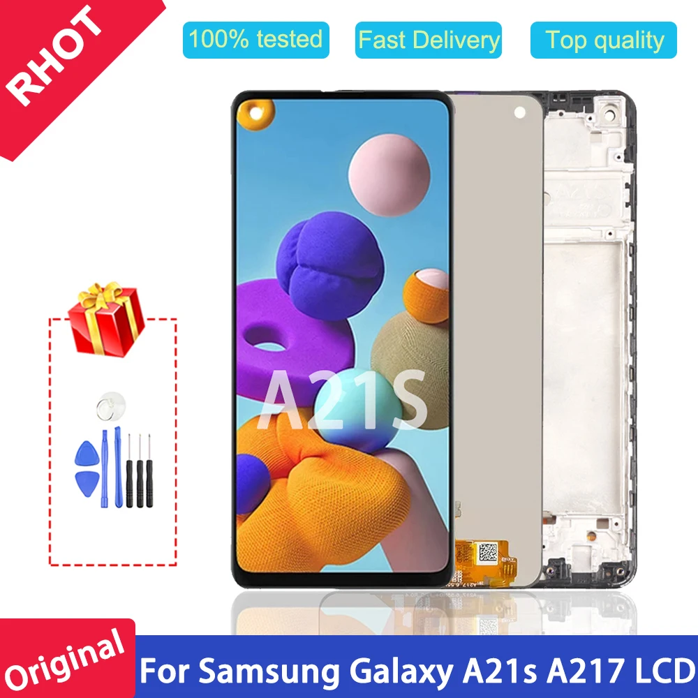 

100% tested 6.5" Original A21s LCD Display for Samsung Galaxy A21s A217 SM-A217F/DS LCD Display Touch Screen Digitizer assembly