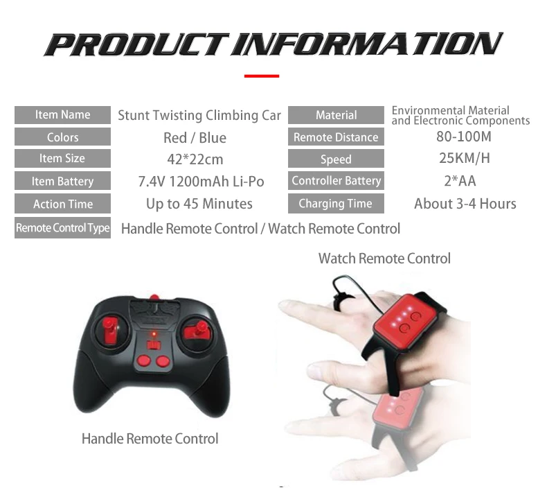 Remote Control Car Stunt Cars Toys for Boys Gesture Induction Twist Cars Machine on the Radio Electric Carros Drift RC Car