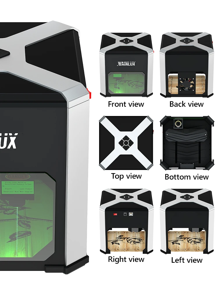 

3000mW USB Laser Engraver Desktop DIY Logo Mark Printer Carver Laser Engraving Machine