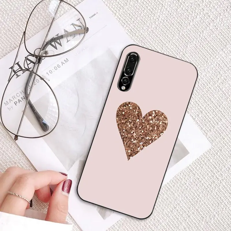 MaiYaCa Золотой Розовый блестящий чехол для телефона Huawei P20 P30 P20Pro P20Lite P30Lite P Smart P10 9lite |