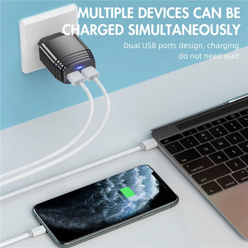 Зарядное устройство для телефона Alcatel 1 3 в 5 кабель Micro USB Type-C 2 4 А двойной USB-адаптер