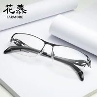 spectacle frame big face fashion business pure titanium glasses frame mens fashion glasses frame 8023