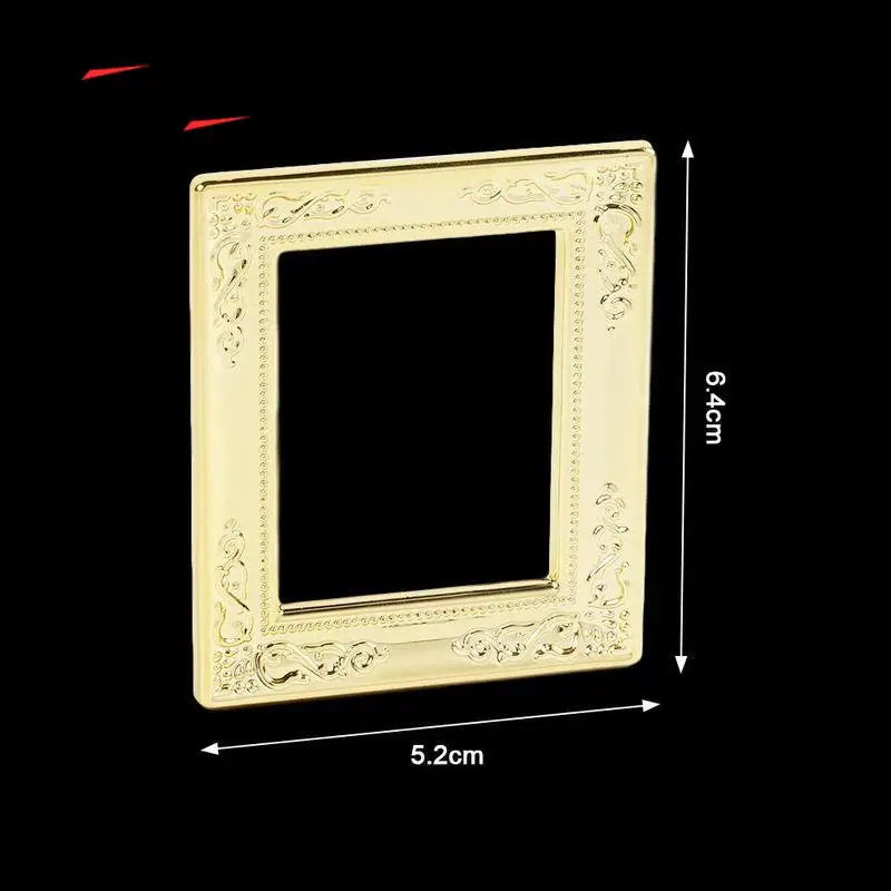 Модель кукольного домика в масштабе 1:12 квадратная Золотая фоторамка модель