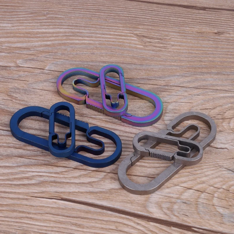 Edc Открытый кемпинг карабин титановый сплав брелок висячая Пряжка