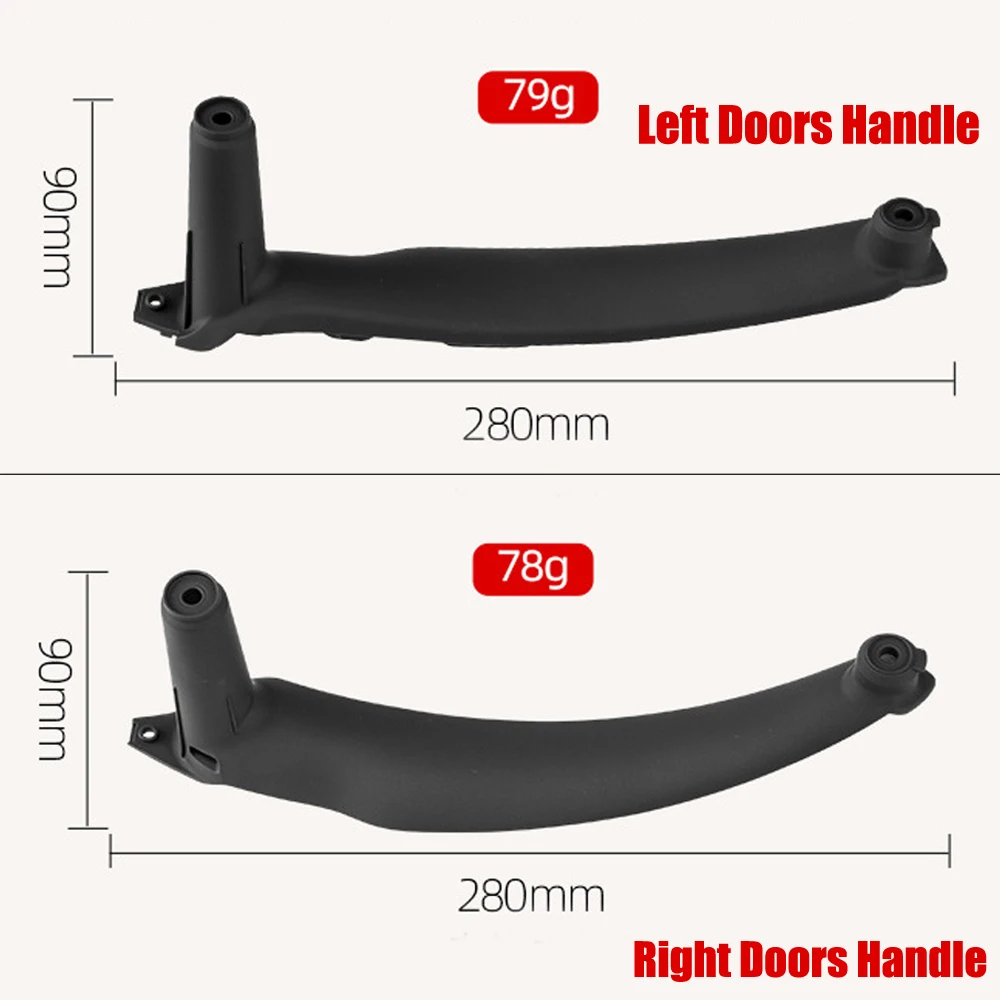

Right Left Car Inner Door Panel Handle Pull Trim Cover Auto Interior Accessories For BMW E70 X5 E71 E72 X6 SAV