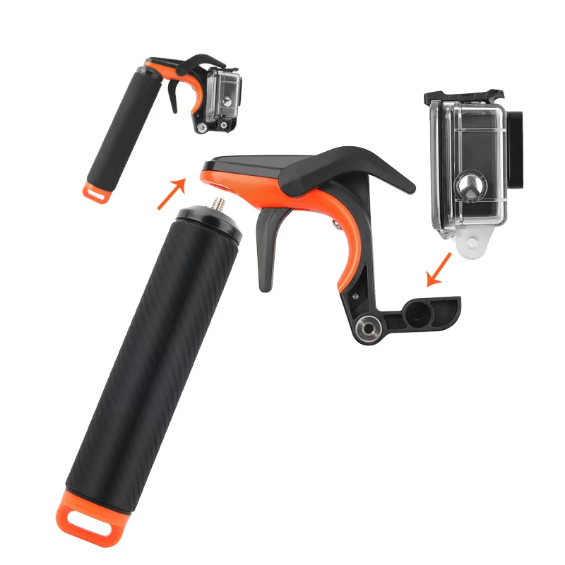 Плавающий поплавок набор пистолета триггера для GoPro Hero 6 5 7 Xiaomi Yi 4K SJCAM SJ4000 H9r Cam Phone