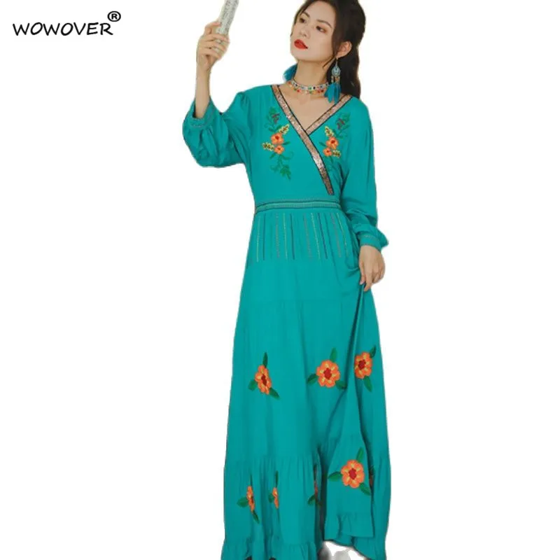 Платье женское длинное с блестками этническое праздничное элегантное пляжное