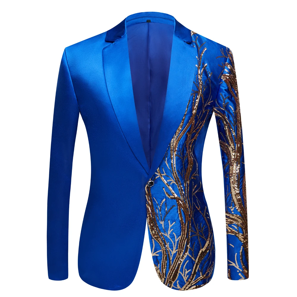 Новинка мужские блейзеры синяя брендовая куртка Модные приталенные