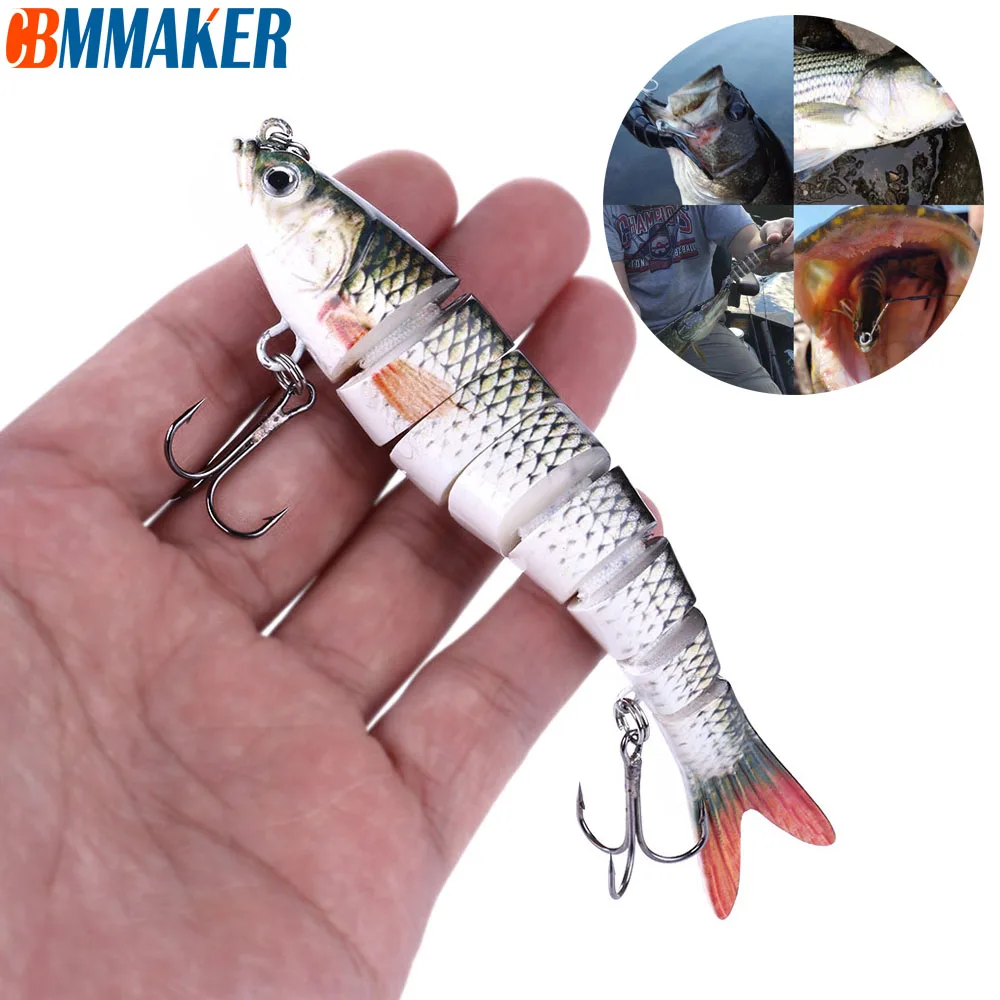 

Cbmmaker 1pcs Fishing Lures 13.7cm 23g 10cm 11g Sinking Wobblers Jointed 8 Segment Hard Artificial Bait For Fishing Tackle Lure