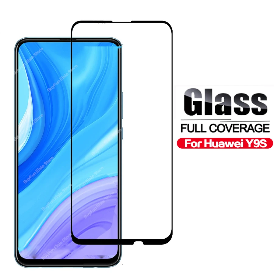 Закаленное стекло 9H для Huawei y9s полное покрытие защитная пленка y9 s y 9 prime