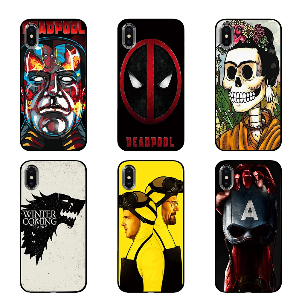 Awesome Black TPU For iPhone 5 5S SE 6 6s 7 8 Plus X XS Max XR Phone Cases | Мобильные телефоны и аксессуары
