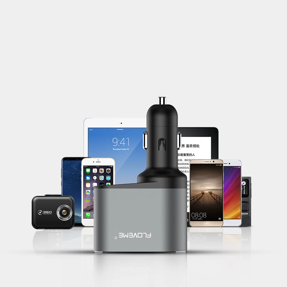 FLOVEME быстрое автомобильное usb-устройство для зарядки телефона iPhone 11 двойной USB
