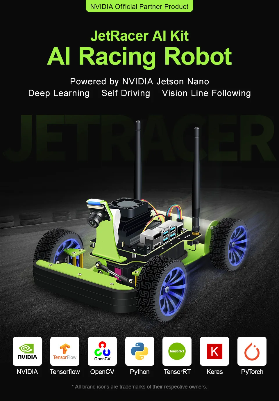 Waveshare JetBot AI Kit / JetRacer OFFICIAL Partner Smart Robot Based on Jetson Nano | Компьютеры и офис
