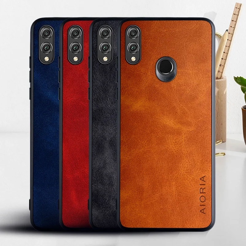 Чехол для HuaWei Honor 8X funda роскошный винтажный кожаный чехол телефона huawei honor 8x