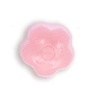 Силиконовая щетка для лица-уникальный цветочный дизайн магнитные бусины Вибрация очистители лица звуковая силиконовая Очищающая щетка для лица