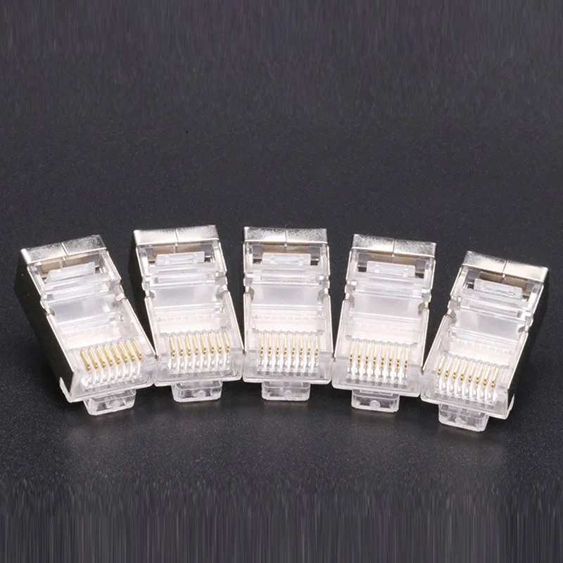 Сетевые кабели RJ45 Модульные Разъемы 8P8C CAT5 CAT5e CAT6 на выбор экранированные