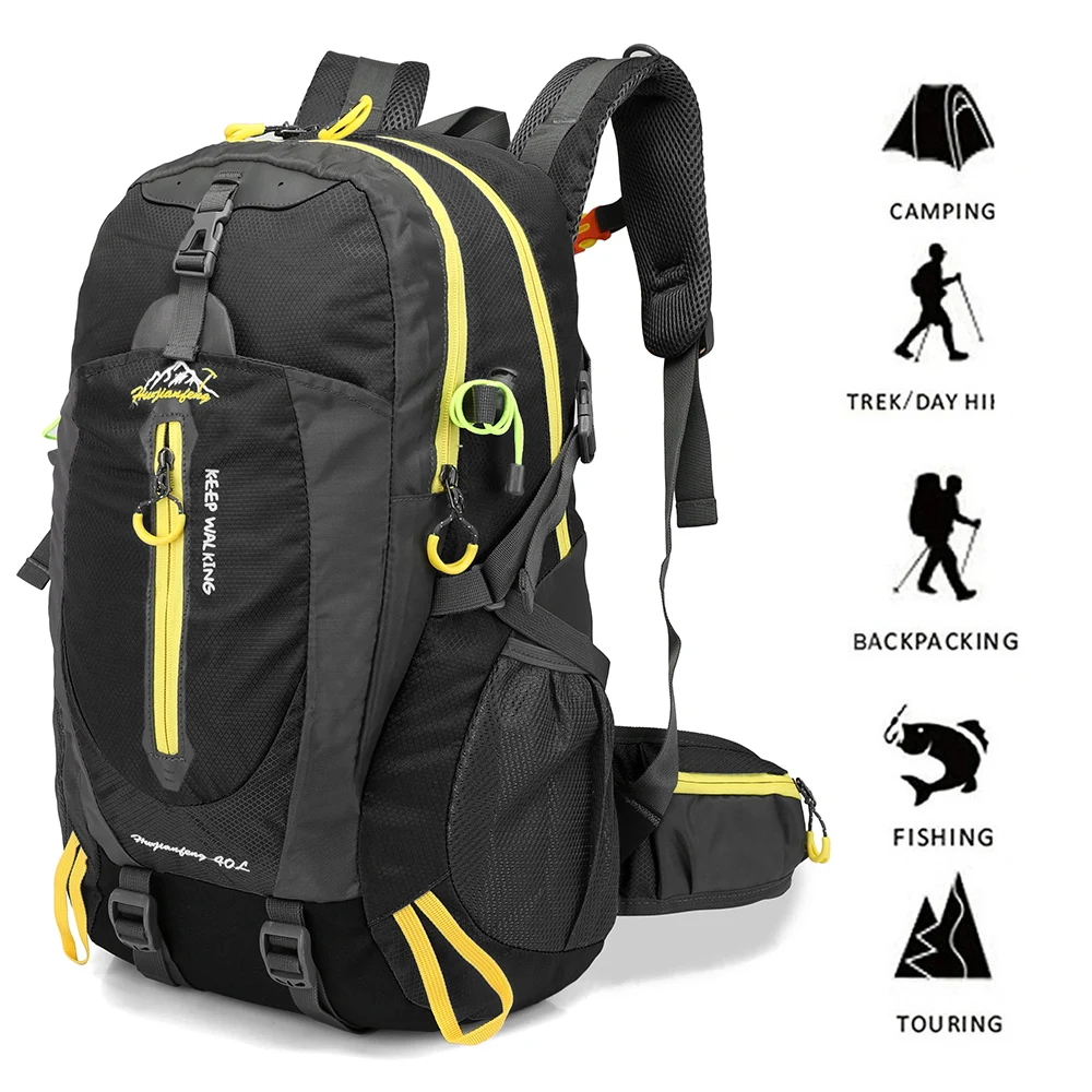 

40L Water Resistant Travel Backpack Camp Hike Laptop Daypack Trekking Climb Back Bags For Men Women Hiking Tactical backpack