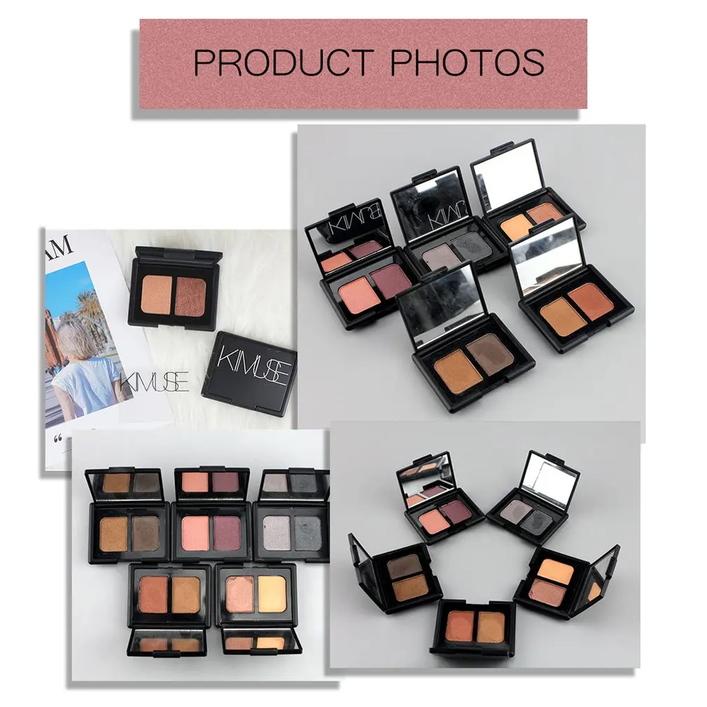 KIMUSE палитра теней для век матовый блеск макияж Shimmer Eyeshadow Kit