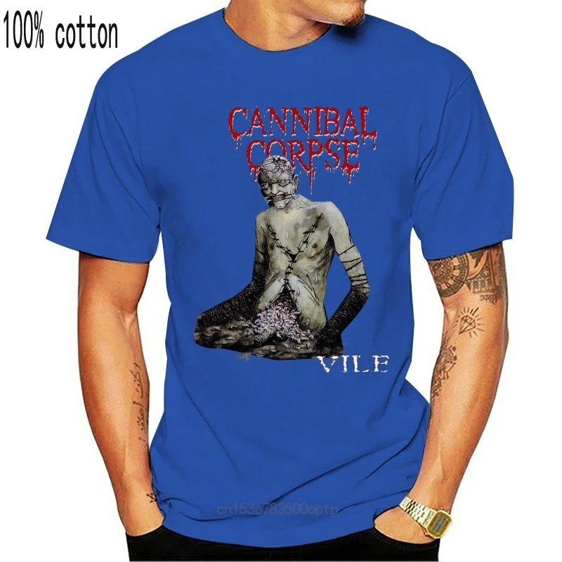 

Новинка CANNIBAL Dead-Vile- death металлический браслет-Футболка-размер для мужчин Летний стиль