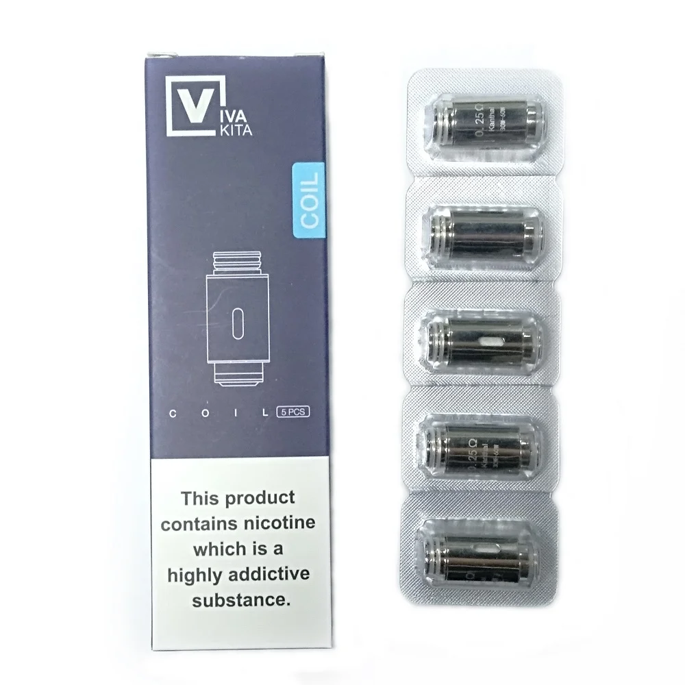 10 шт. Vaptio Fusion катушки 0 25/0 5/Ом S2 S5 S8 для Fusion/2/SP/F/E Kit 30 50 Вт испаритель катушка