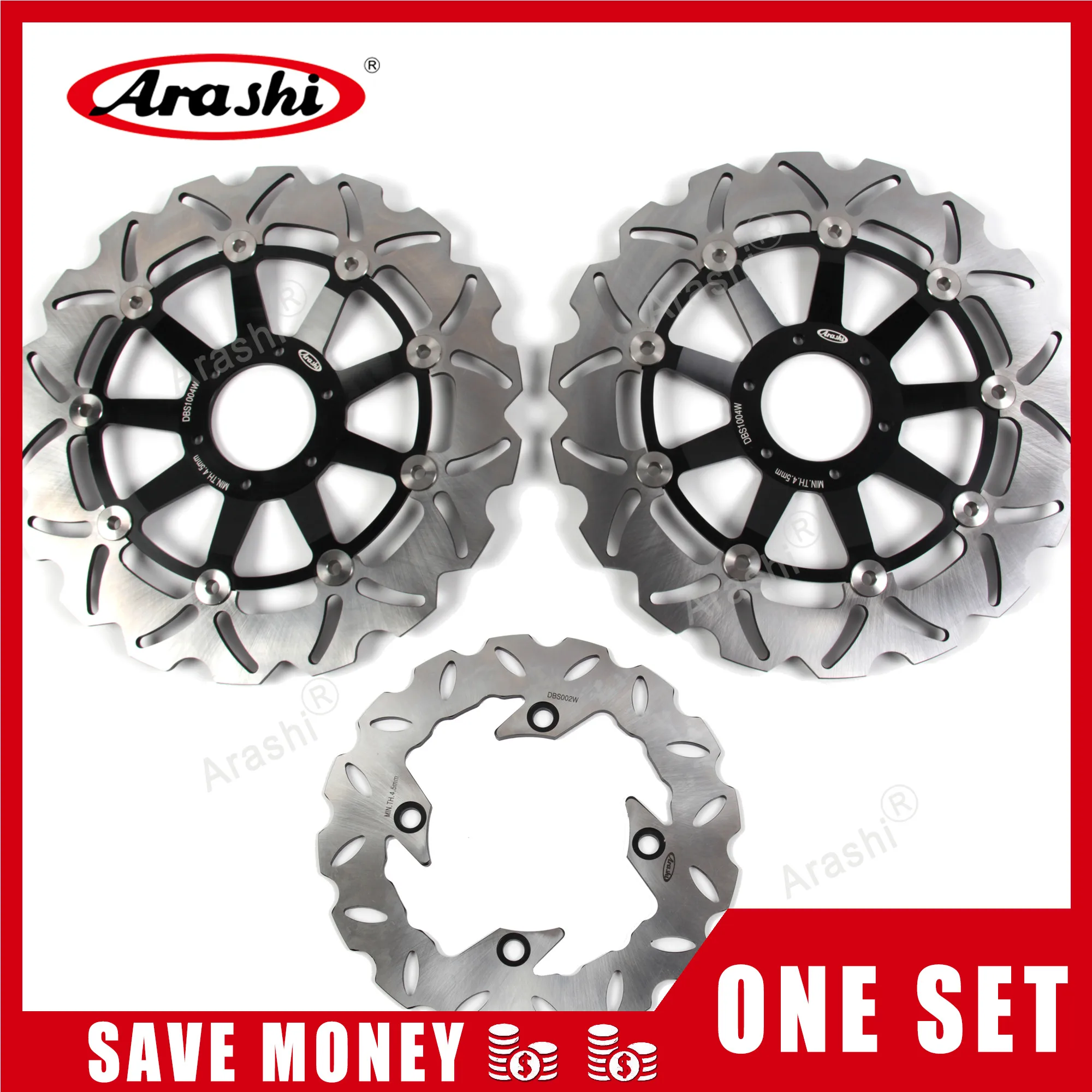 Arashi 1 комплект для HONDA CBR900RR 1992 1993 CBR 900 RR CNC плавающие передние тормозные диски