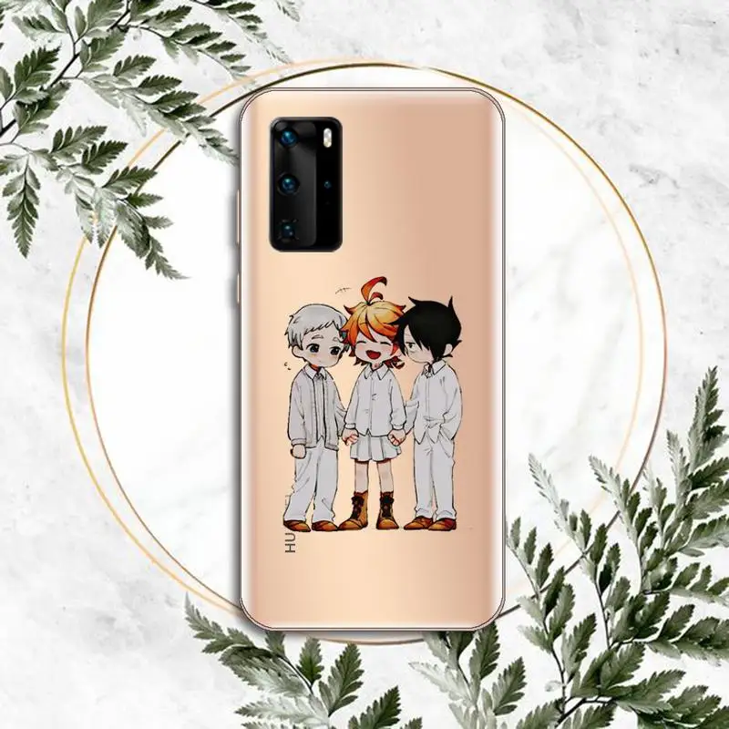

The Promised Neverland love Phone Case Transparent for Samsung A71 S9 10 20 HUAWEI p30 40 honor 10i 8x xiaomi note 8 Pro 10t 11