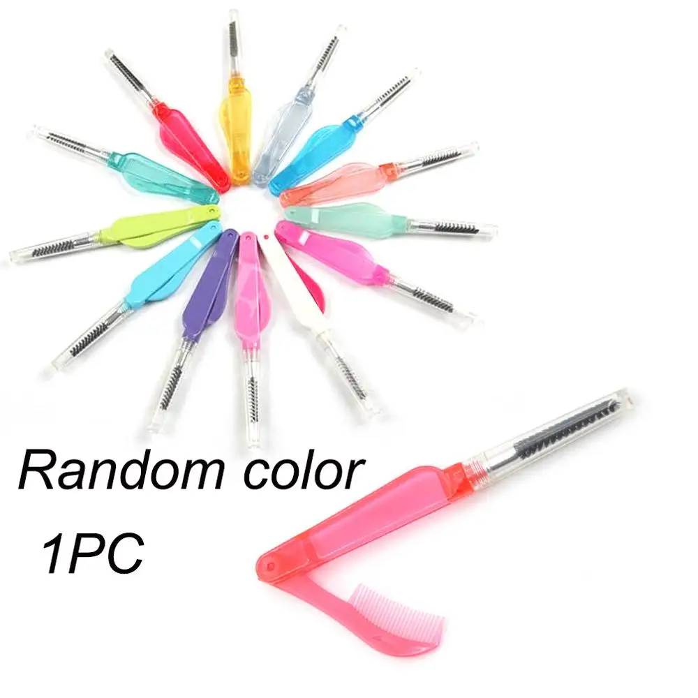 1 шт. портативная нейлоновая двухсторонняя кисть для бровей|Аппликатор теней век|