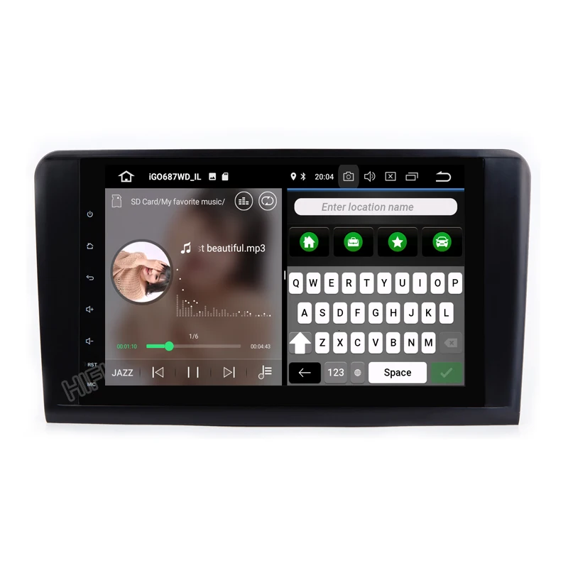 DSP Android 10 4G 8-ядерный Автомобильный GPS Carplay для Mercedes Benz ML GL W164 ML350 ML500 GL320 Радио Стерео