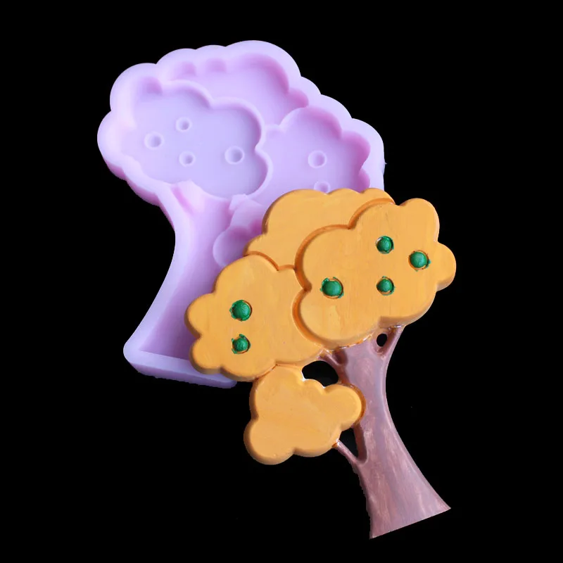 Силиконовая форма сделай сам с изображением мультяшного фруктового дерева пони