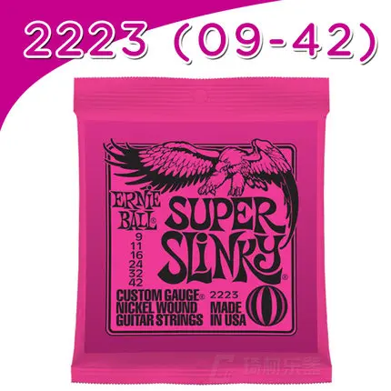 Ernie Ball Струны для электрогитары Высокое качество 2223 2225 2221 2627 2626 - Цвет: 2223 09 to 42